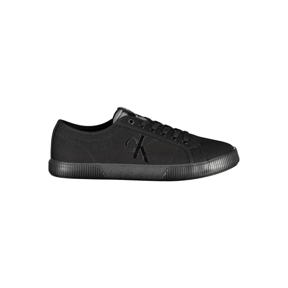 Calvin Klein Black Cotton Men Sneakers
