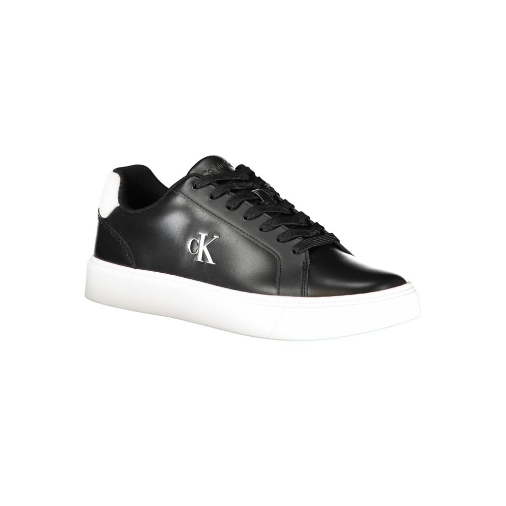 Calvin Klein Black Leather Men Sneakers