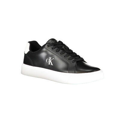 Calvin Klein Black Leather Men Sneakers