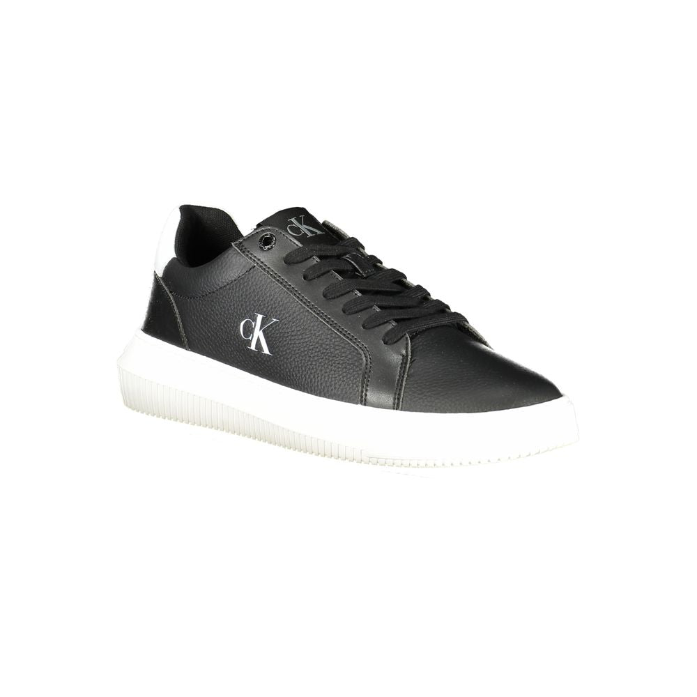 Calvin Klein Black Leather Men Sneakers