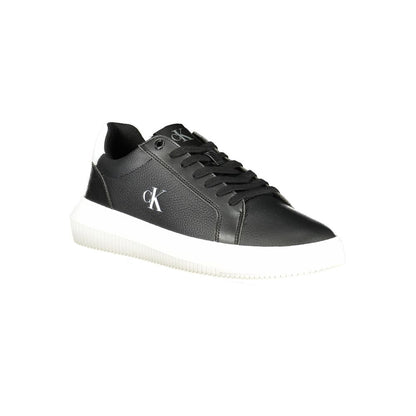 Calvin Klein Black Leather Men Sneakers