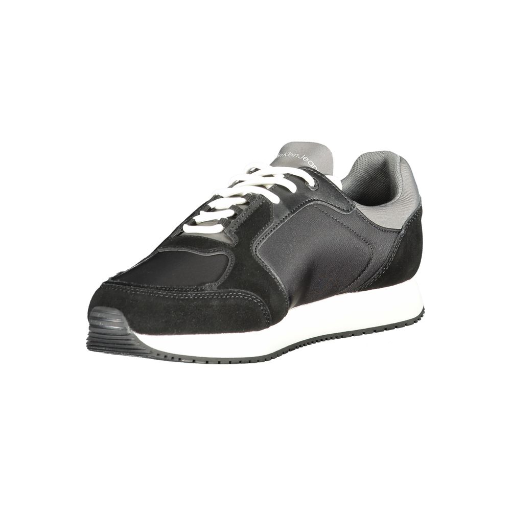 Calvin Klein Black Leather Men Sneakers
