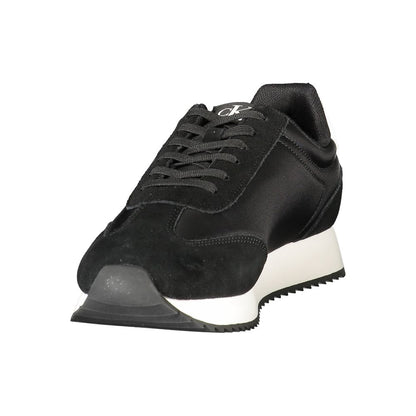 Calvin Klein Black Leather Men Sneakers