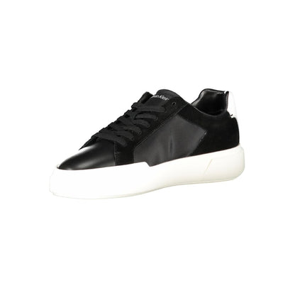 Calvin Klein Black Leather Men Sneakers