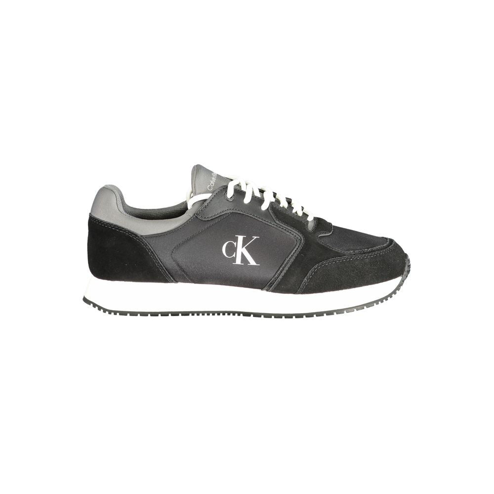 Calvin Klein Black Leather Men Sneakers