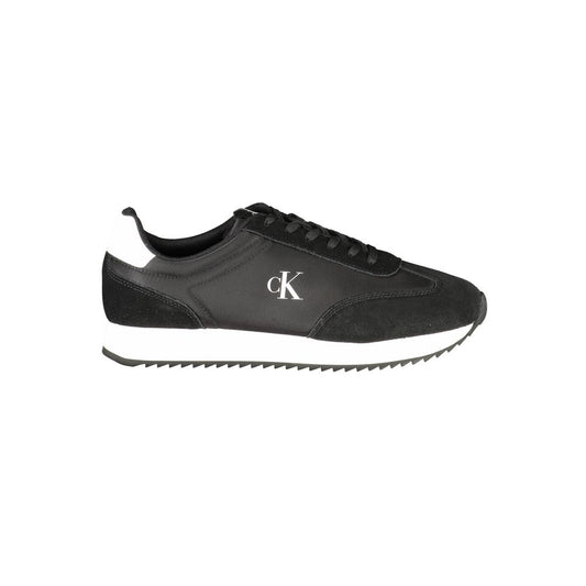 Calvin Klein Black Leather Men Sneakers