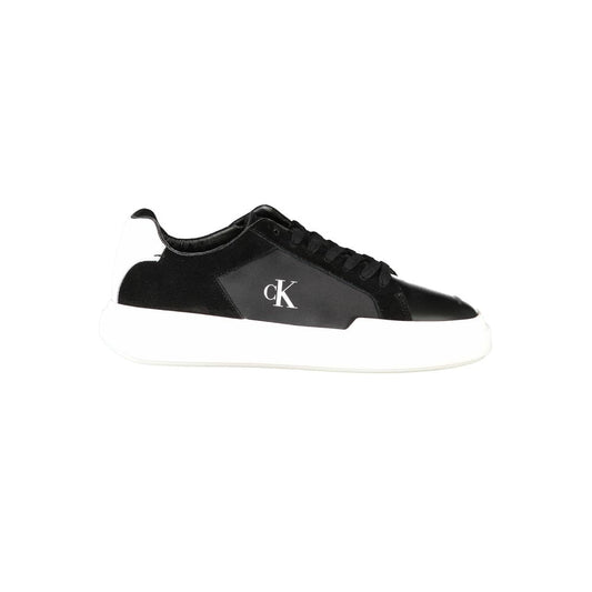 Calvin Klein Black Leather Men Sneakers