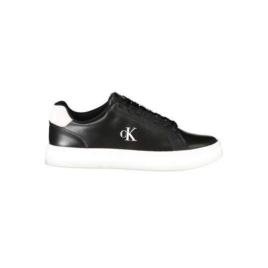 Calvin Klein Black Leather Men Sneakers