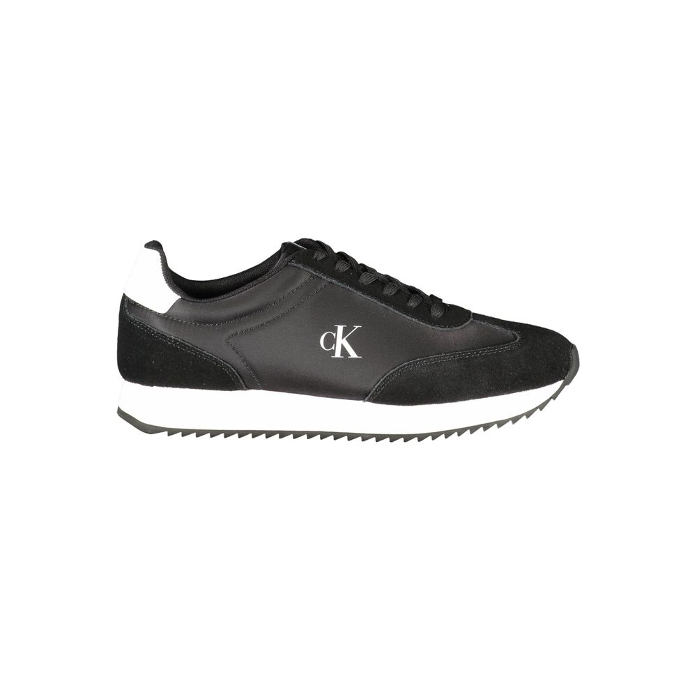 Calvin Klein Black Leather Women Sneakers