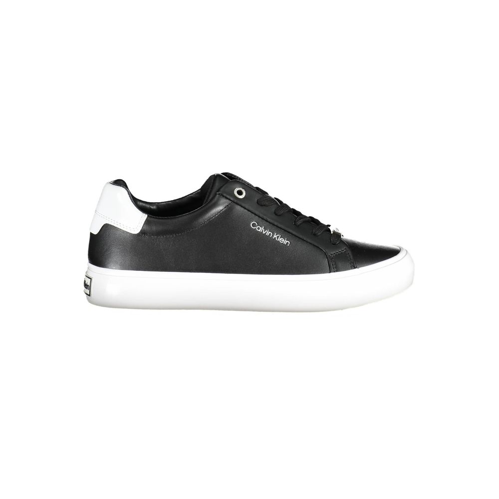 Calvin Klein Black Leather Women Sneakers
