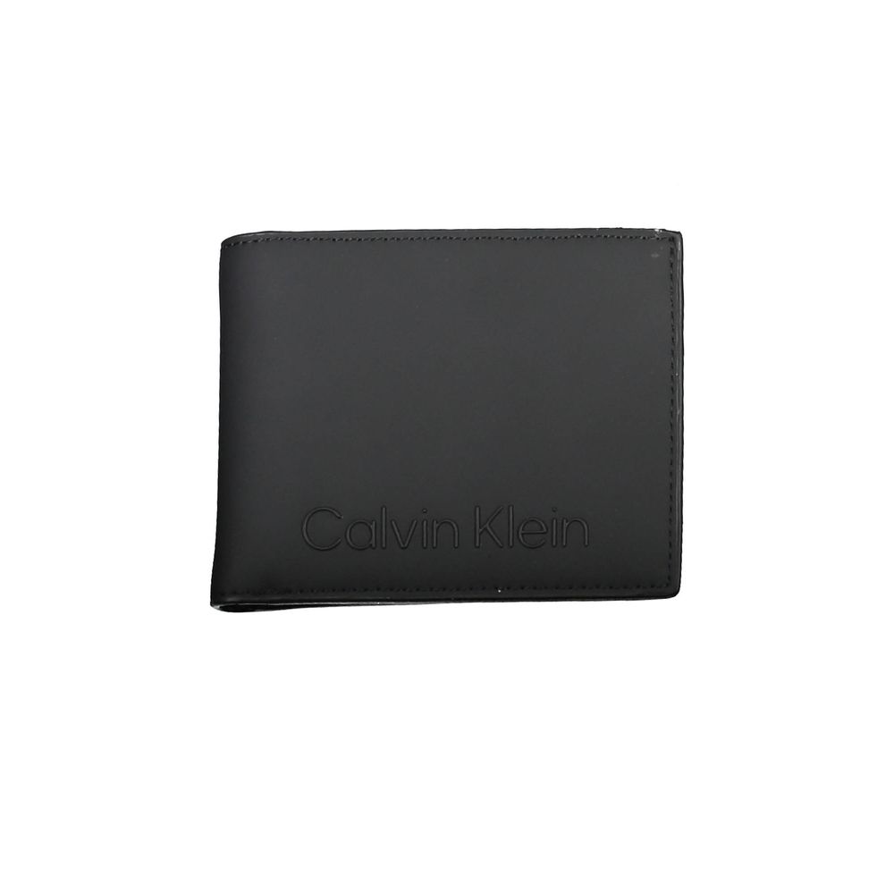 Calvin Klein Black Polyester Men Wallet-Modeoutlet