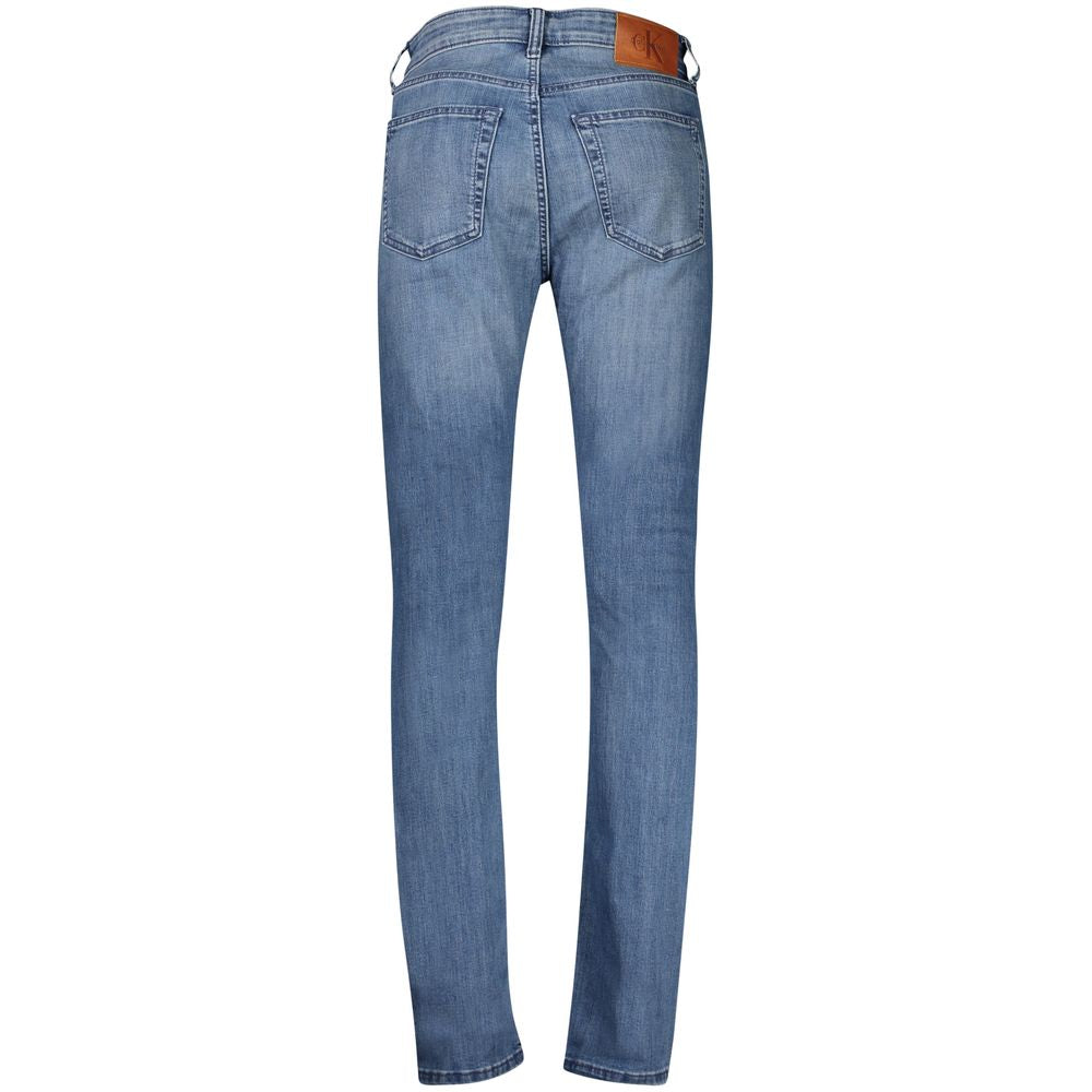Calvin Klein Blu Cotton Men's Slim-Taper Jeans