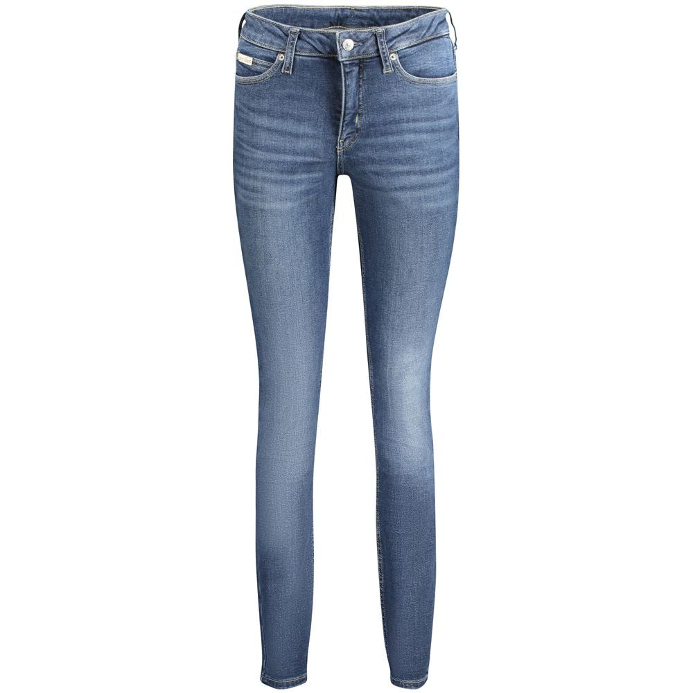 Calvin Klein Blue Cotton Jeans & Pant