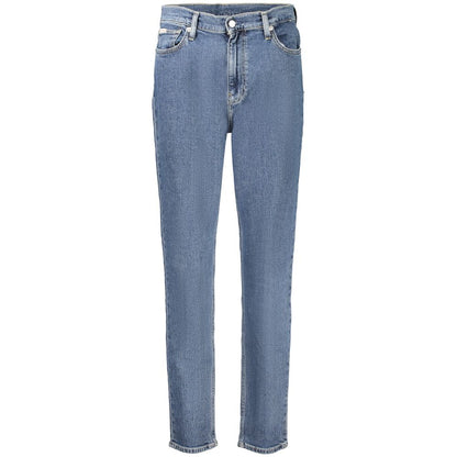 Calvin Klein Blue Cotton Women's Mom Jeans