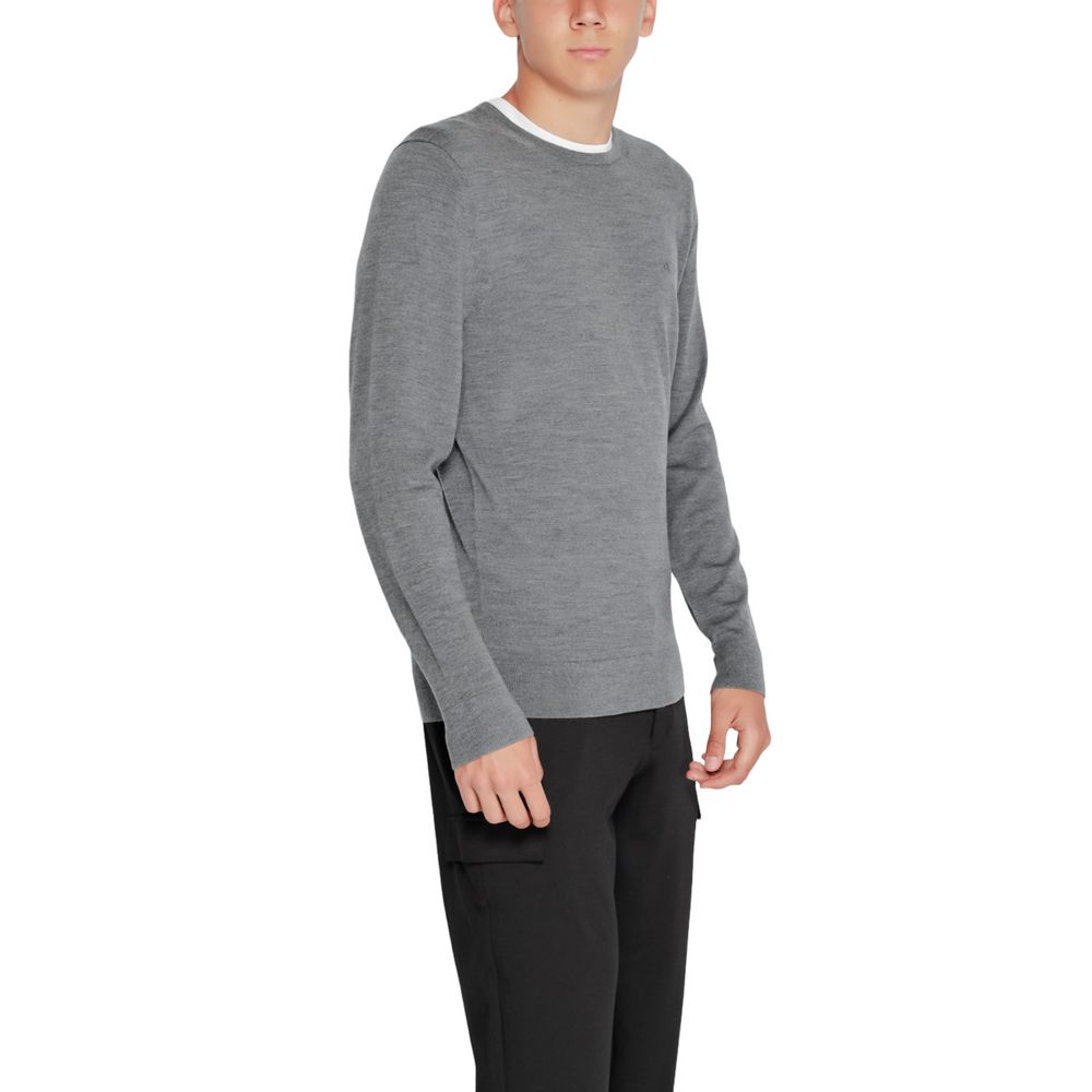 Calvin Klein Gray Recycled Wool Sportswear