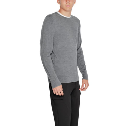 Calvin Klein Gray Recycled Wool Sportswear