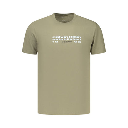 Calvin Klein Green Cotton Men's T-Shirt