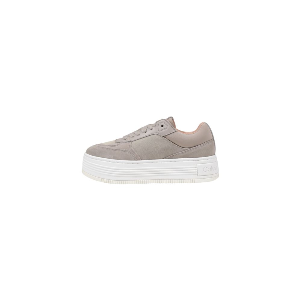 Calvin Klein Jeans Beige Recycled Cotton Sneakers