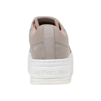Calvin Klein Jeans Beige Recycled Cotton Sneakers