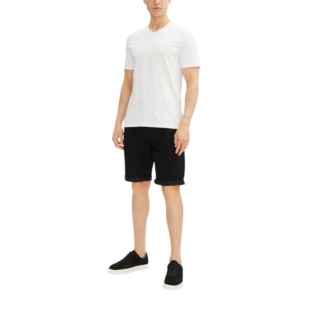 Calvin Klein Jeans Black Cotton Bermuda