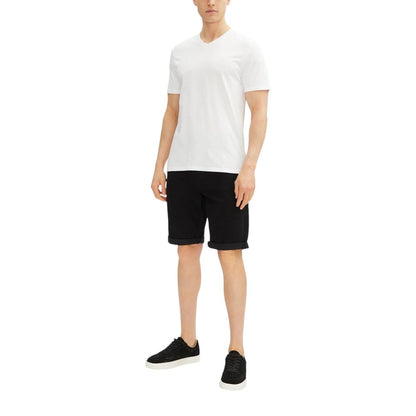 Calvin Klein Jeans Black Cotton Bermuda