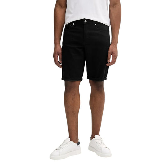 Calvin Klein Jeans Black Cotton Bermuda