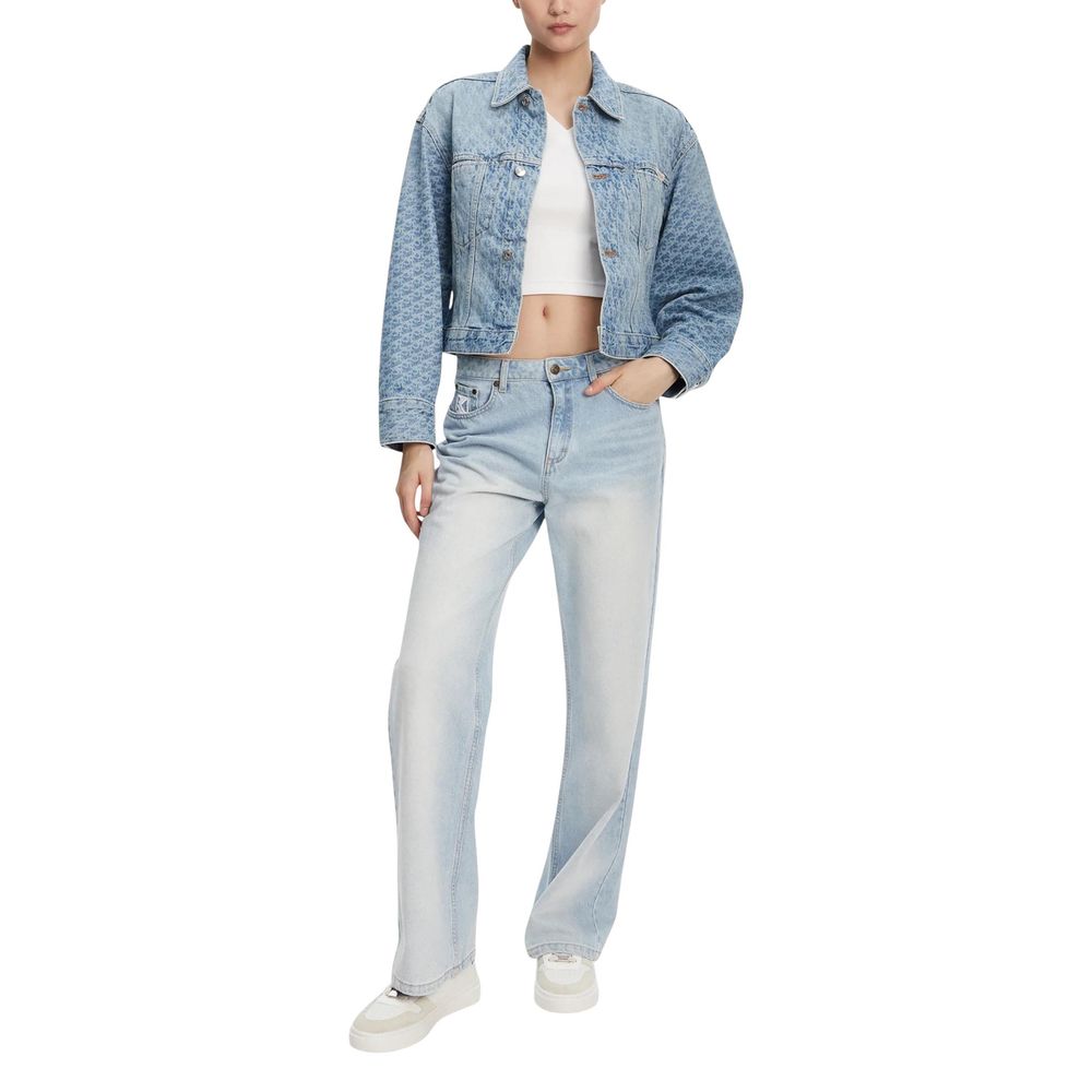 Calvin Klein Jeans Light Blue Cotton Denim Jacket