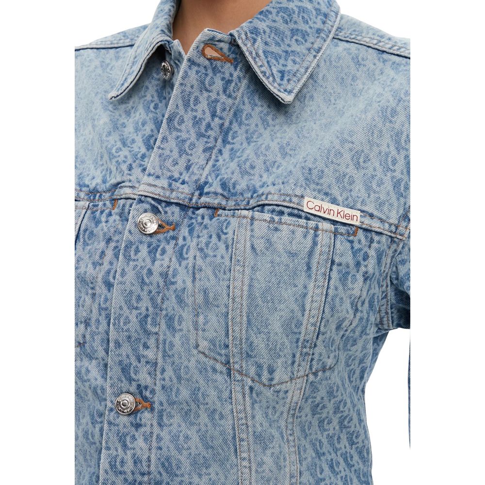 Calvin Klein Jeans Light Blue Cotton Denim Jacket