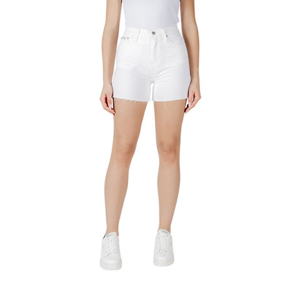 Calvin Klein Jeans White Cotton Short