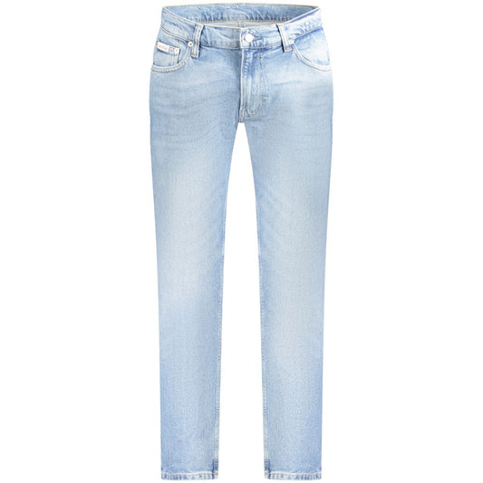 Calvin Klein Light Blue Cotton Men Jeans