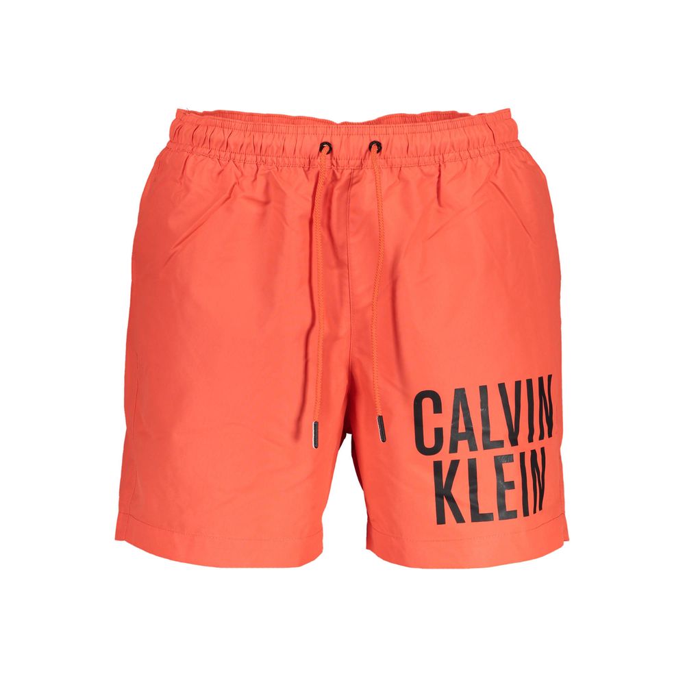 Calvin Klein Red Polyester Swimwear