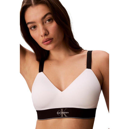 Calvin Klein Underwear White Recycled Polyester Bra