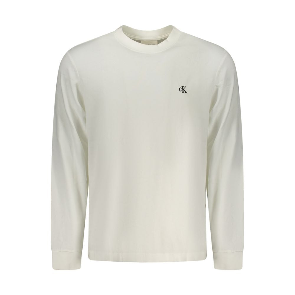 Calvin Klein White Cotton Men T-Shirt