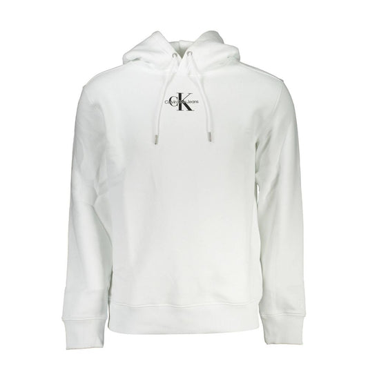 Calvin Klein White Cotton Men's Sweatshirt