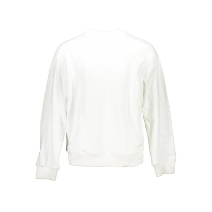 Calvin Klein White Cotton Unisex Sweatshirt
