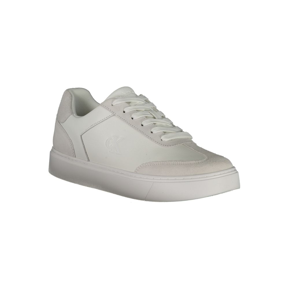 Calvin Klein White Leather Men Sneakers