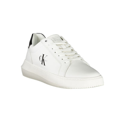Calvin Klein White Leather Men Sneakers