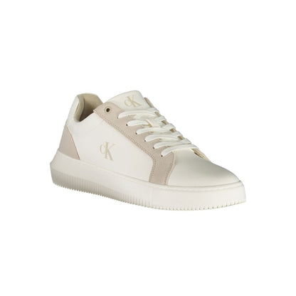 Calvin Klein White Leather Men Sneakers