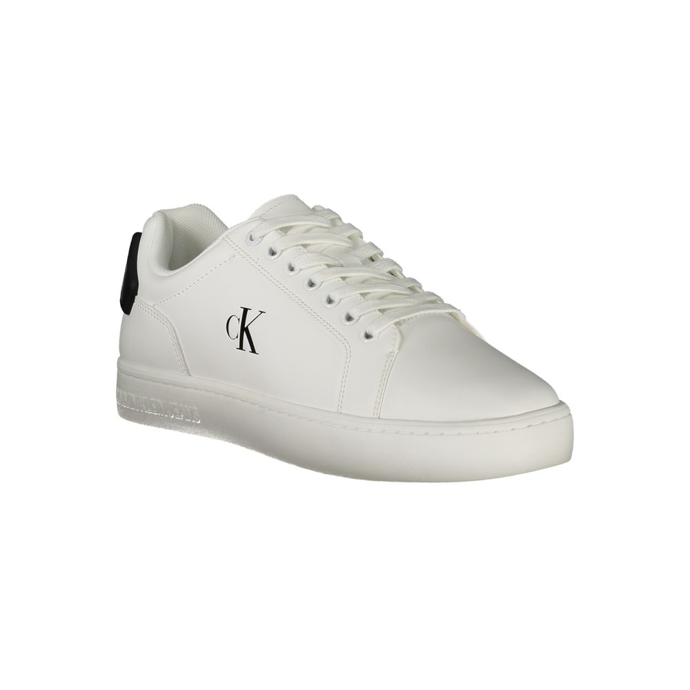 Calvin Klein White Leather Men Sneakers