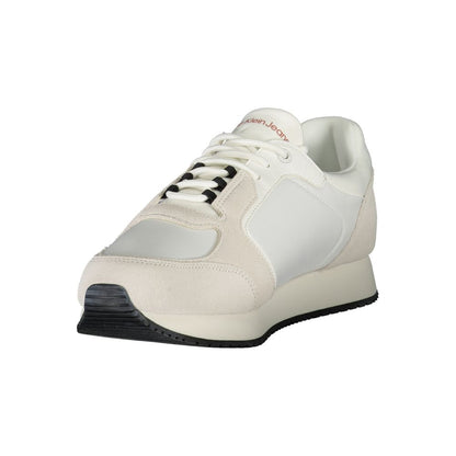 Calvin Klein White Leather Men Sneakers