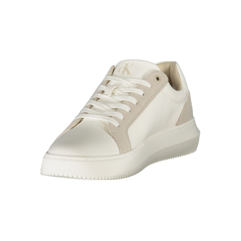 Calvin Klein White Leather Men Sneakers