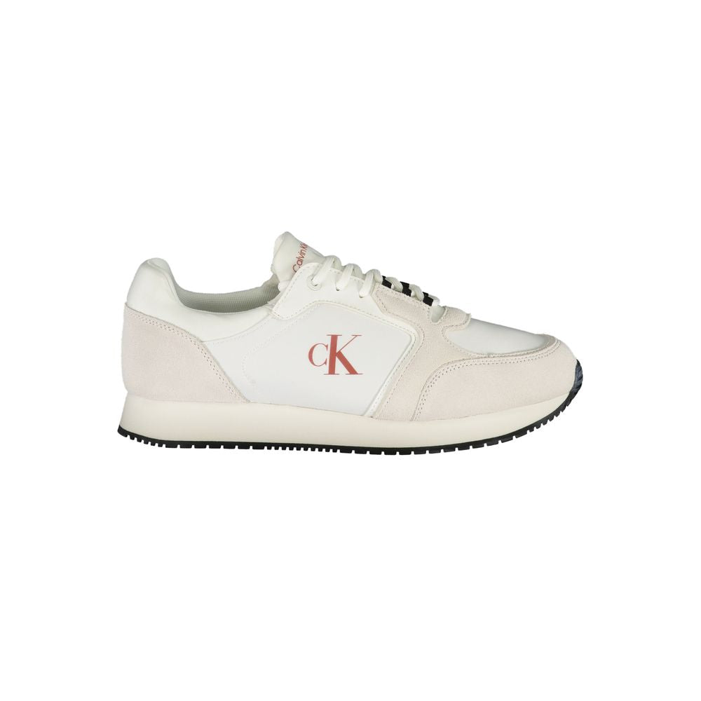 Calvin Klein White Leather Men Sneakers