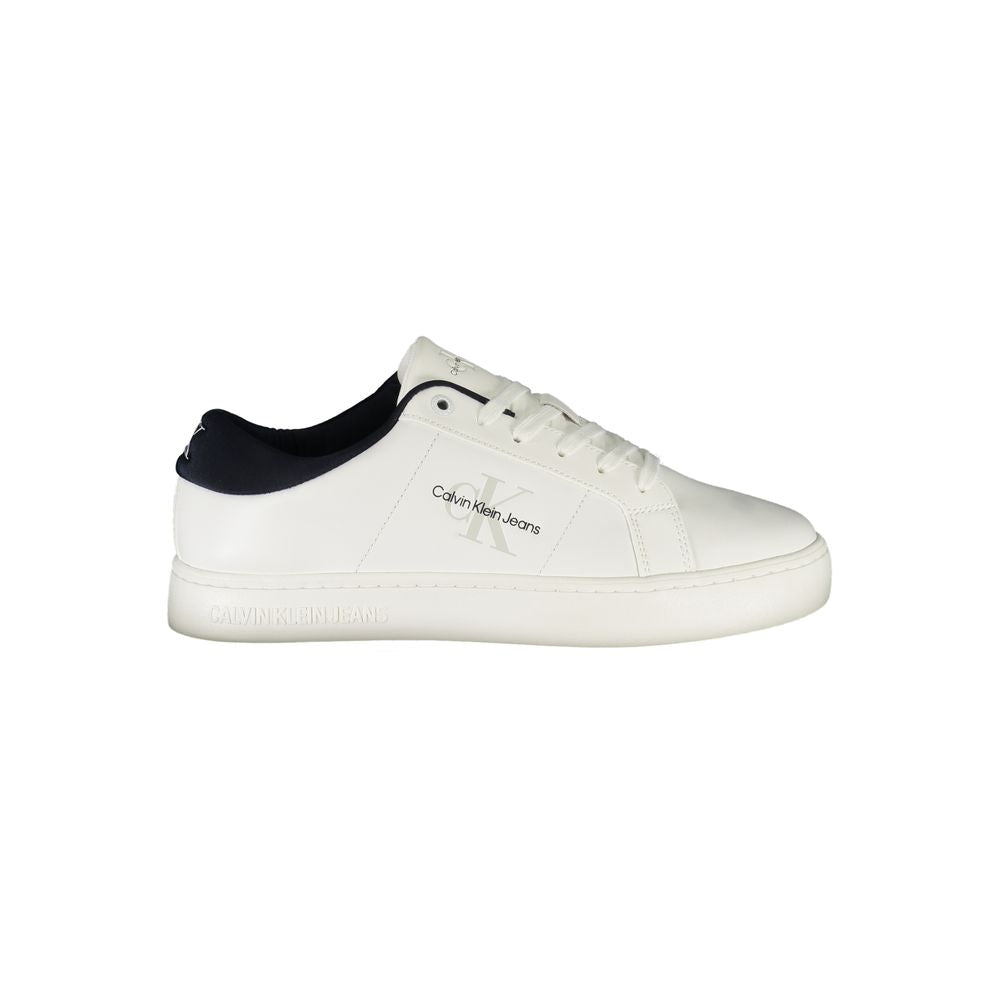 Calvin Klein White Leather Men Sneakers