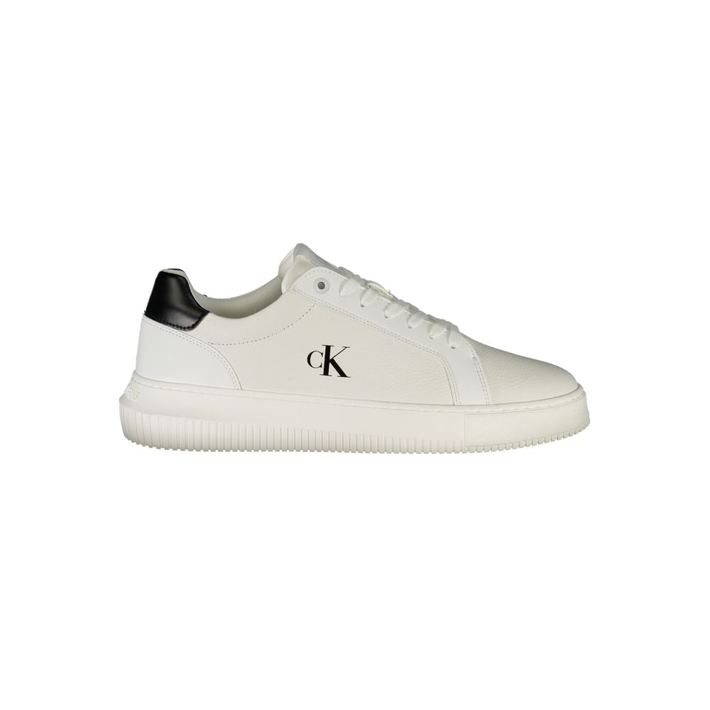 Calvin Klein White Leather Men Sneakers