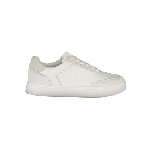 Calvin Klein White Leather Men Sneakers