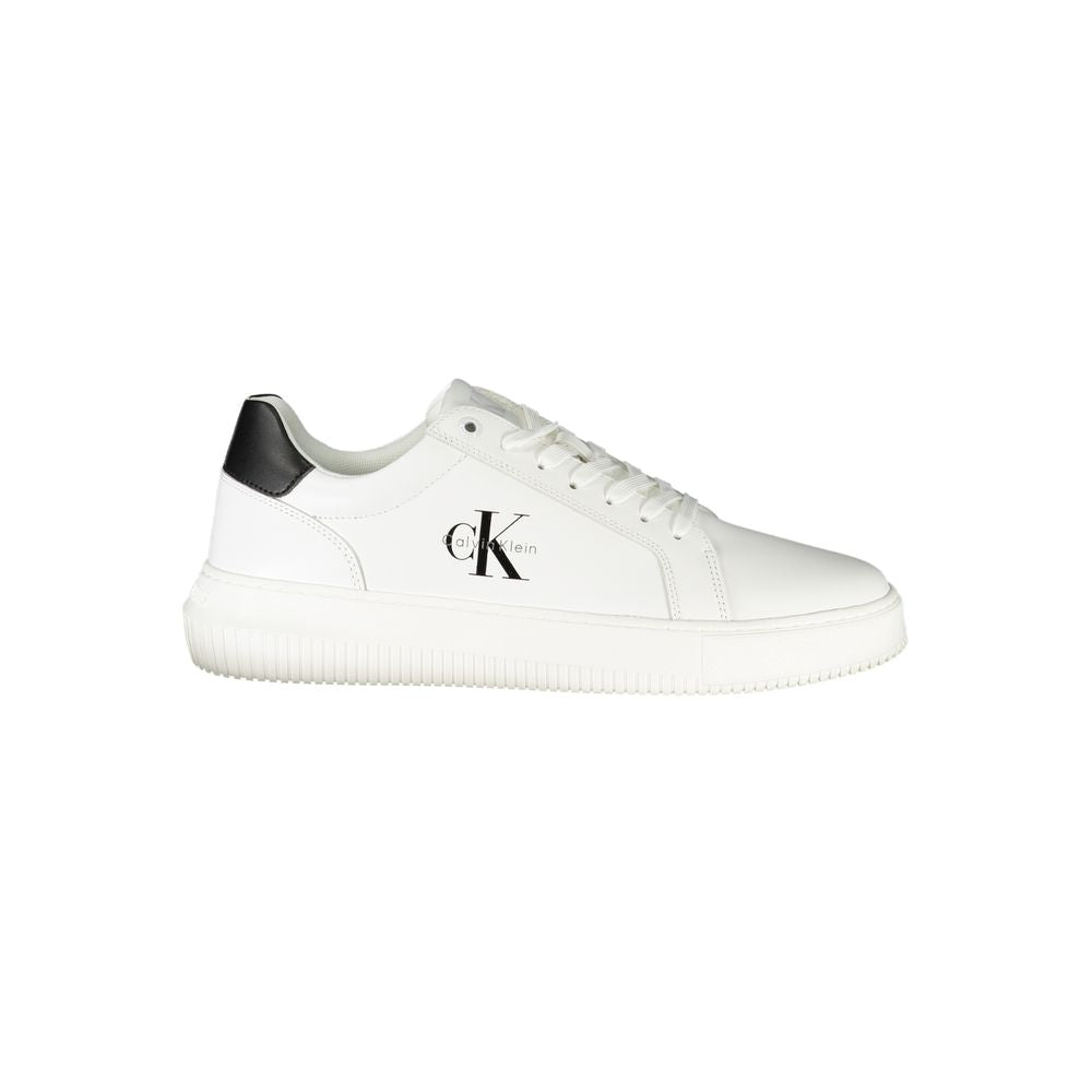Calvin Klein White Leather Men Sneakers