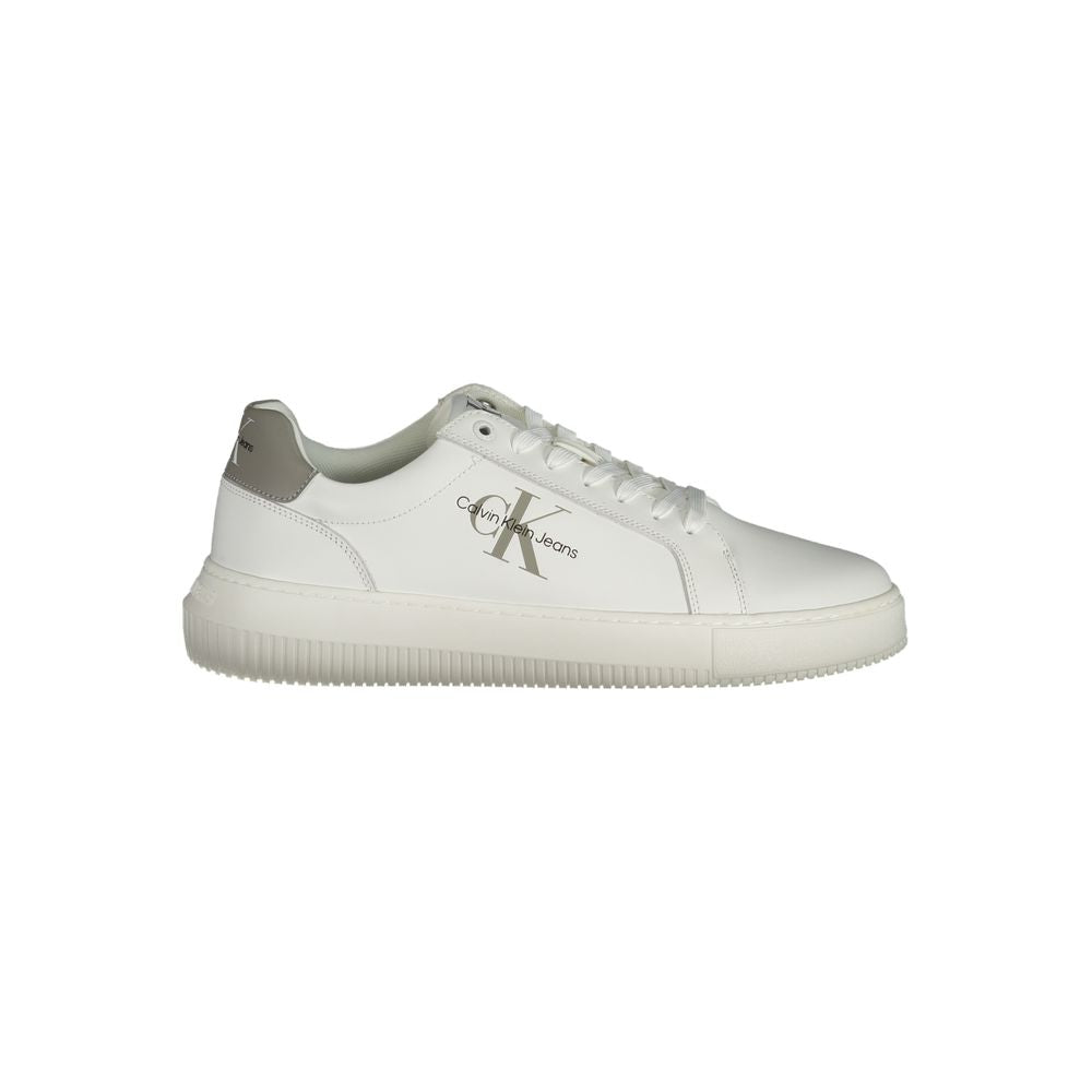 Calvin Klein White Leather Men Sneakers