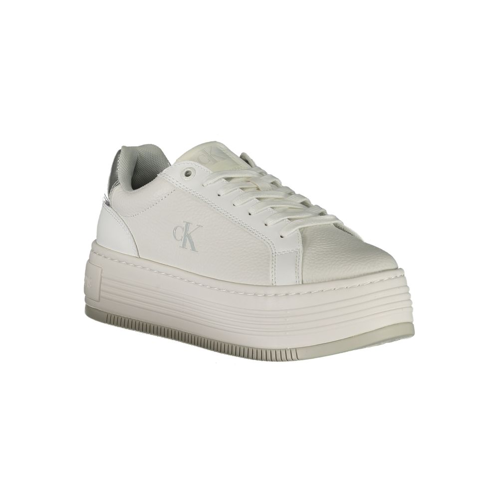 Calvin Klein White Leather Women Sneakers