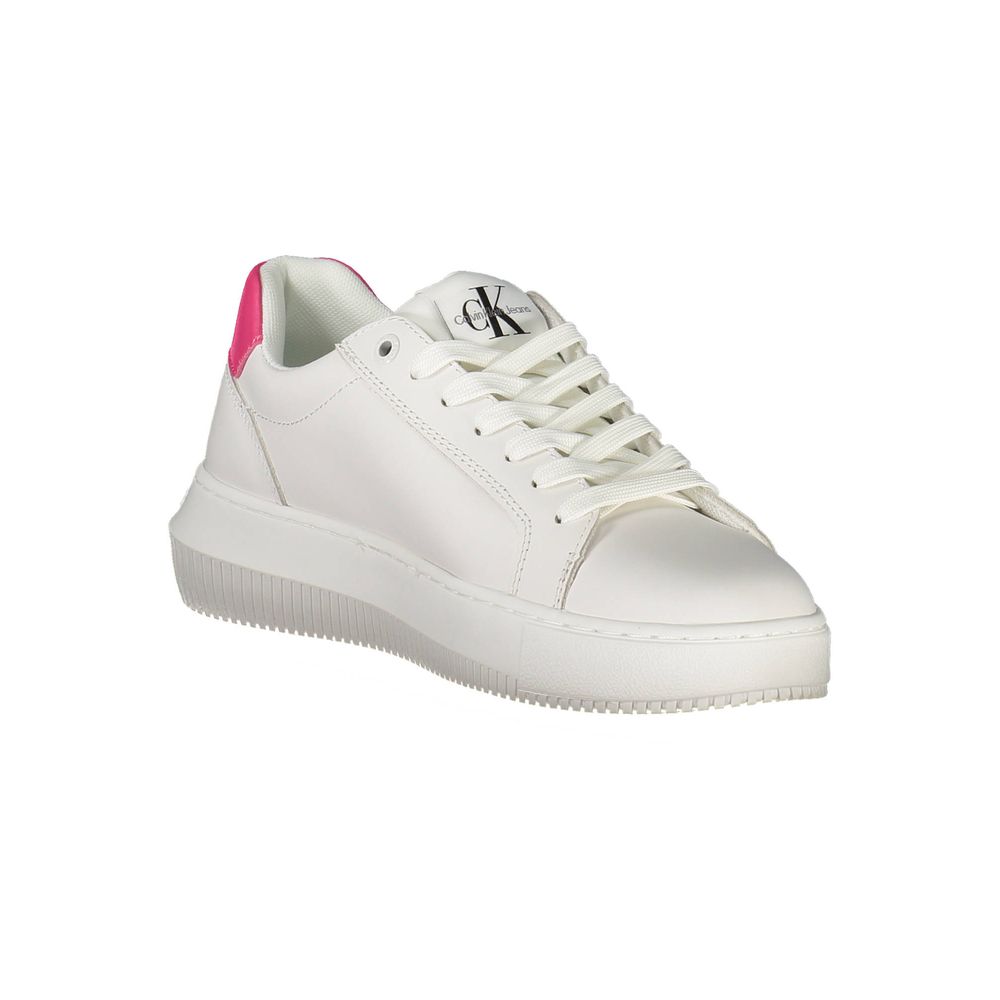 Calvin Klein White Leather Women Sneakers