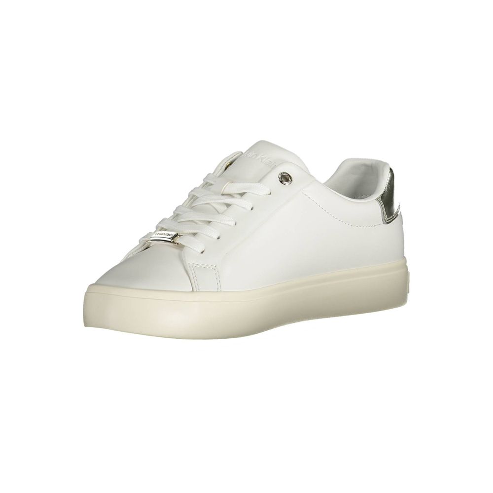 Calvin Klein White Leather Women Sneakers